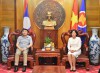 Bí thư Tỉnh ủy Điện Biên thăm và làm việc với Tổng Lãnh sự quán Việt Nam tại Luông-pha-băng