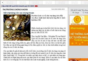 Chỉ một bài viết đăng trên trang tin điện tử tổng hợp CafeF mà cả thị trường chứng khoán Việt Nam đảo chiều. (ả