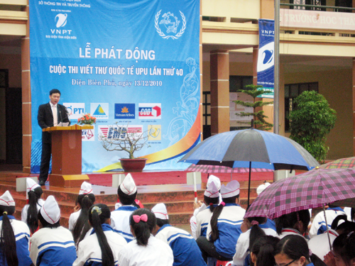 Lễ phát động cuộc thi viết thư quốc tế UPU lần thứ 40 tại Điện Biên