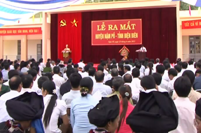 Buổi lễ ra mắt huyện Nậm Pồ - tỉnh Điện Biên