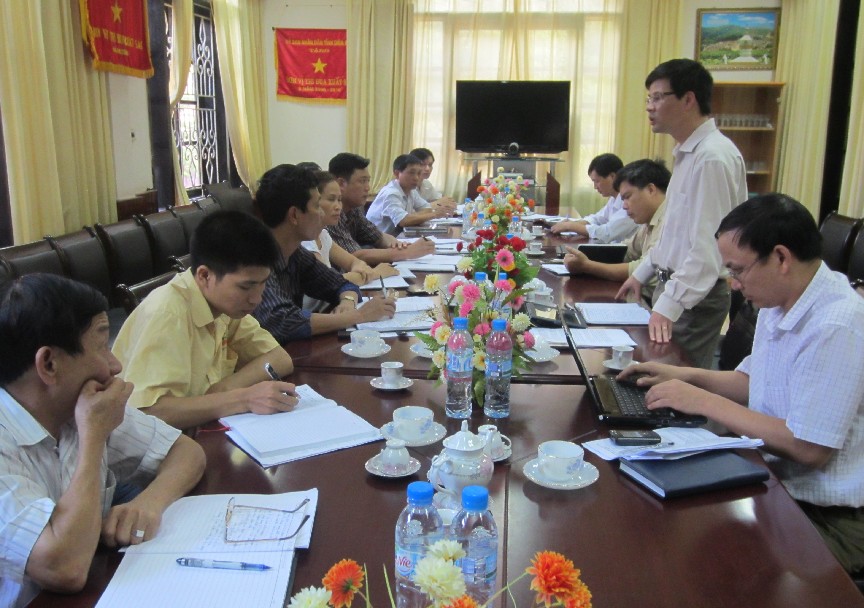 Đoàn công tác Sở TT&TT làm việc với UBND huyện Mường Chà