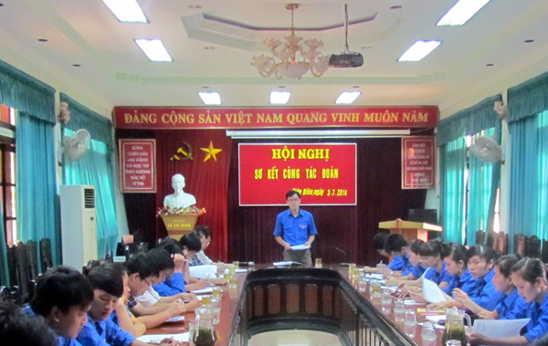 Hội nghị Triển khai công tác đoàn 6 tháng cuối năm 2014. Ảnh: Quang Minh