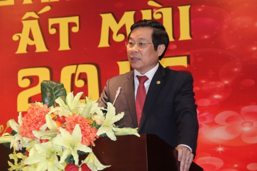 Bộ trưởng Nguyễn Bắc Son phát biểu tại buổi gặp mặt đầu Xuân