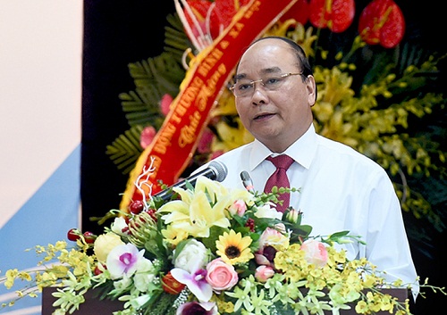 Thủ tướng phát biểu tại buổi gặp mặt kỷ niệm 91 năm Ngày Báo chí cách mạng Việt Nam.