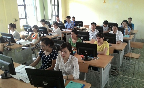 CBCC, VC huyện Mường Ảng tham gia tại lớp đào tạo (Ảnh: Quang Minh).