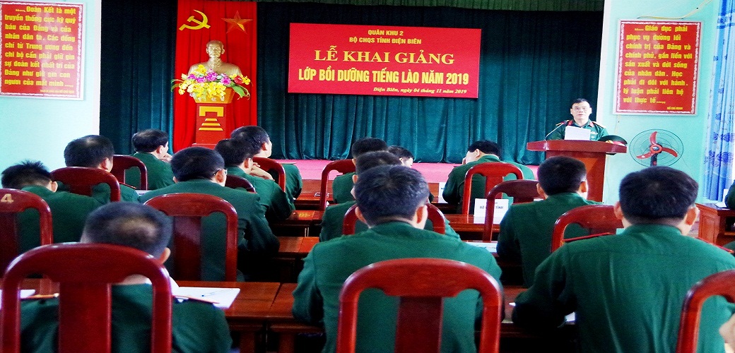 Bồi dưỡng tiếng Lào, năm 2019 cho cán bộ, quân nhân chuyên nghiệp các đơn vị thuộc Quân khu 2