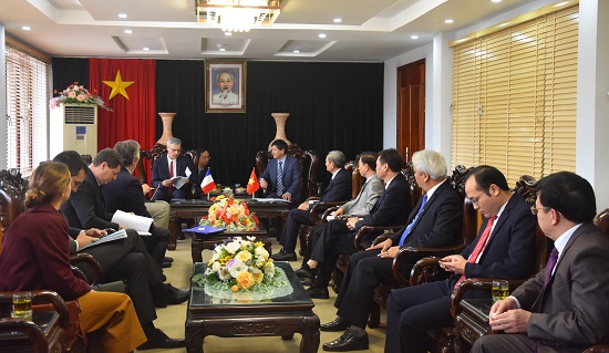 Đoàn Đại sứ quán nước Cộng hòa Pháp tại Việt Nam thăm, làm việc với tỉnh Điện Biên