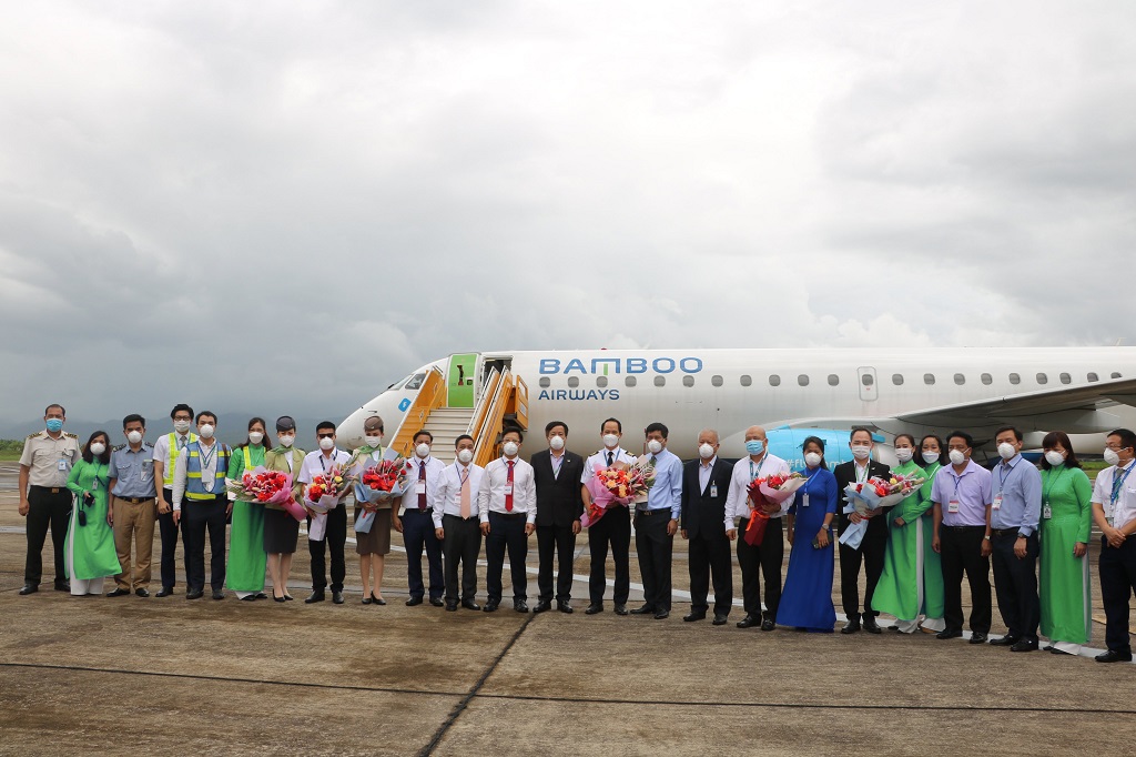 Chuyến bay Bamboo Airways khởi đầu trang sử mới của ngành hàng không Điện Biên