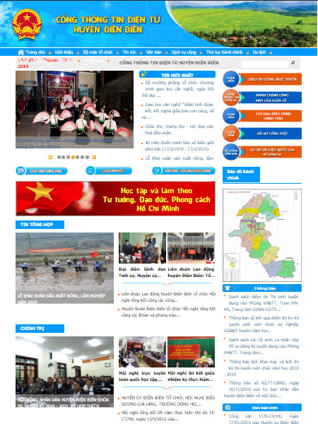 Trang thông tin điện tử huyện Điện Biên